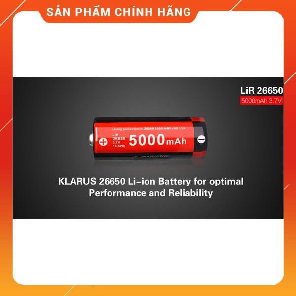 [HÀNG NHẬP KHẨU] [HÀNG TỐT] Pin sạc dự phòng KLARUS 26650 5000mAh sạc đi sạc lại được 5000 lần, siêu tiết kiệm