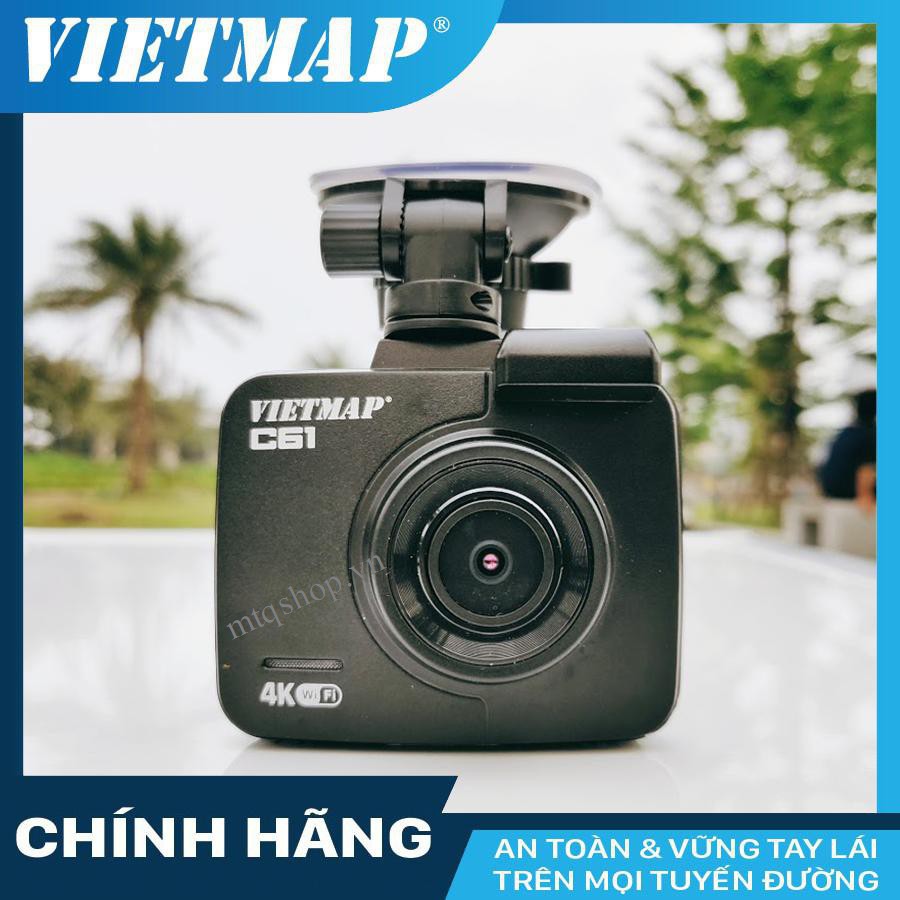 Camera hành trình Vietmap C61- ghi hình 4K Cảnh báo giao thông bằng giọng nói - WIFI- GPS