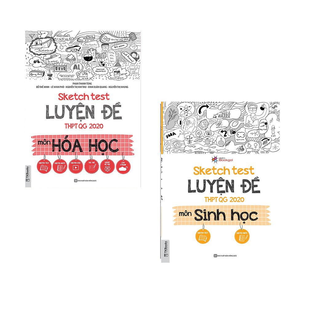 Sách Combo Sketch test luyện đề THPT QG 2020 môn Hóa Học + Sinh Học