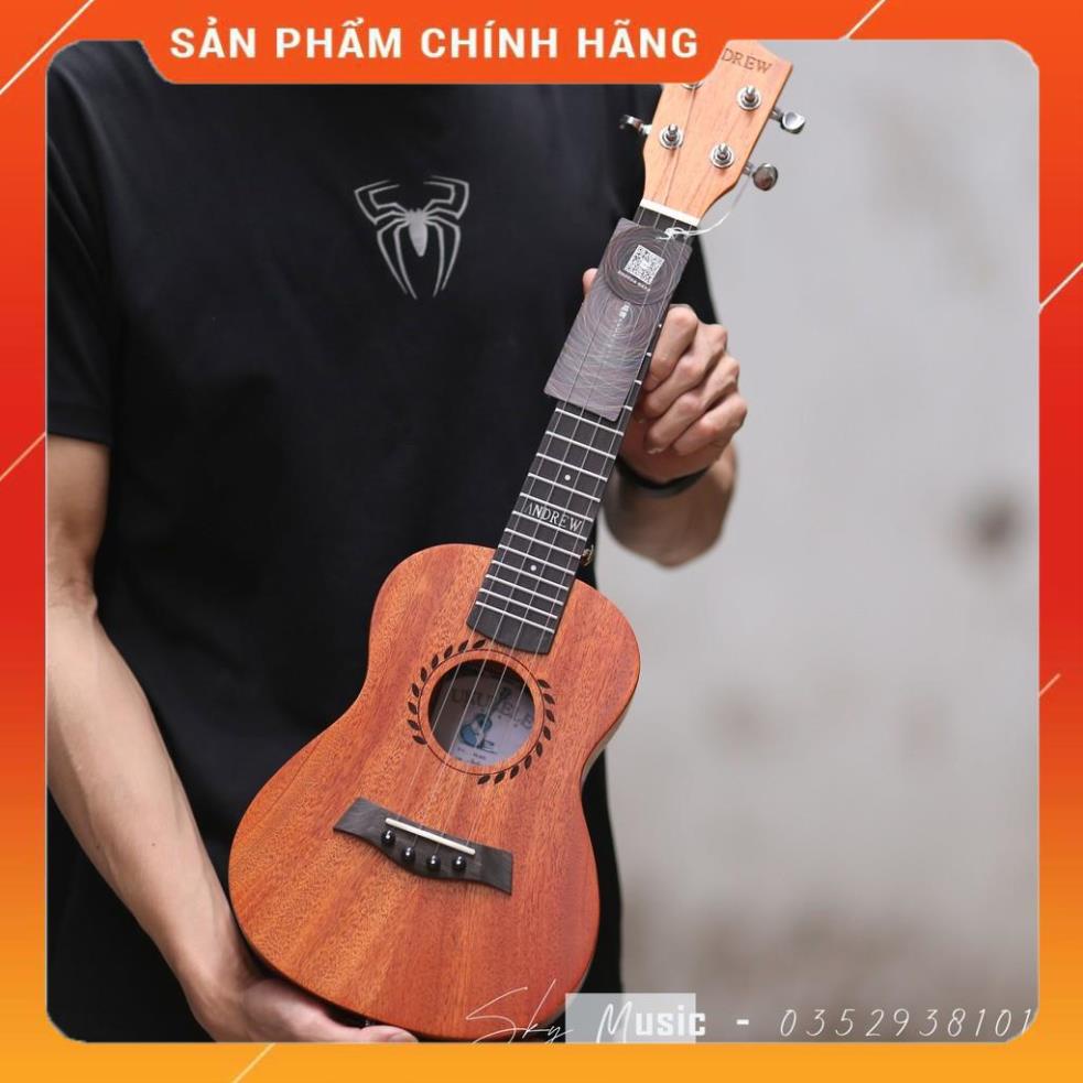 [HÀNG LOẠI 1] Đàn Ukulele Concert Andrew 23inch Âm Cực Hay - Bấm Nhẹ Tay