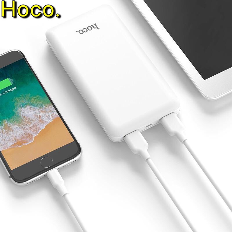 Pin sạc dự phòng Hoco J26 Simple energy 10000mAh 2 cổng sạc (2 MÀU) - HÀNG CHÍNH HÃNG