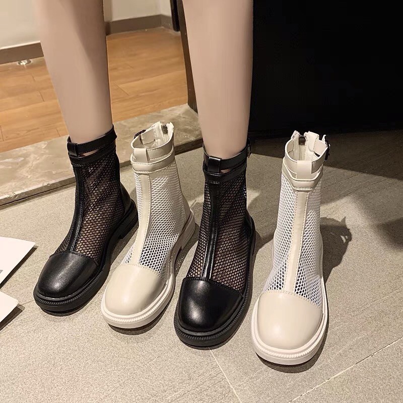 Giày bốt (boots ) kiểu lưới  - Mẫu mới nhất năm 2021