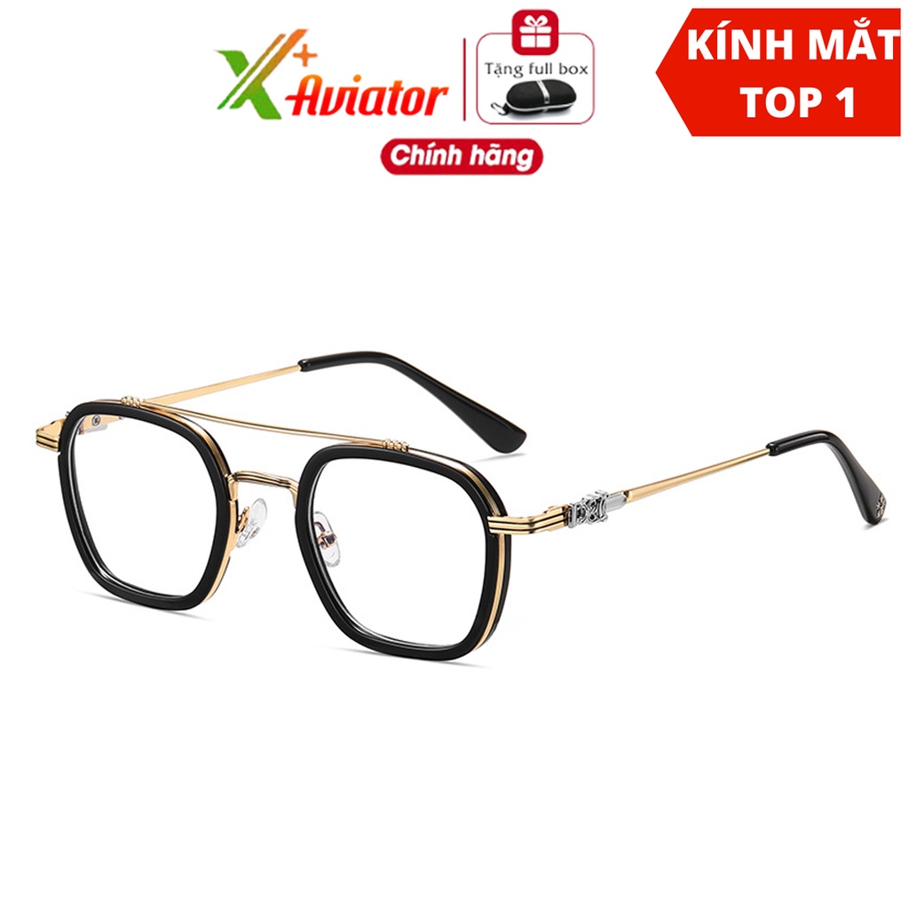 Kính mắt nữ AVIATORAORON chống ánh sáng xanh máy tính giảm mỏi mắt chống tia UV400 phong cách thời trang cổ điển