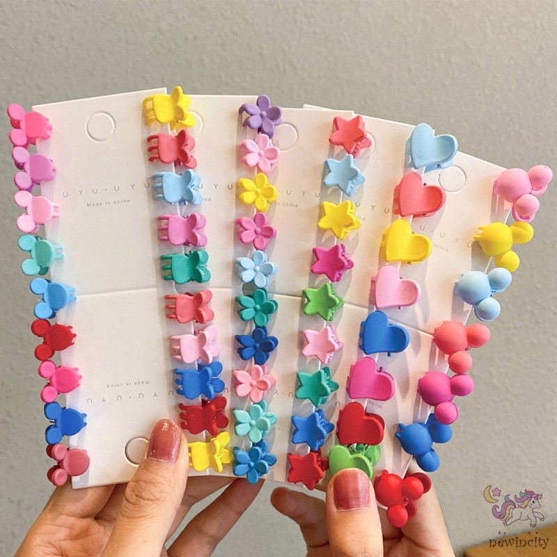Set 50 Kẹp Tóc Mini Nhiều Màu Dễ Thương Cho Bé Gái