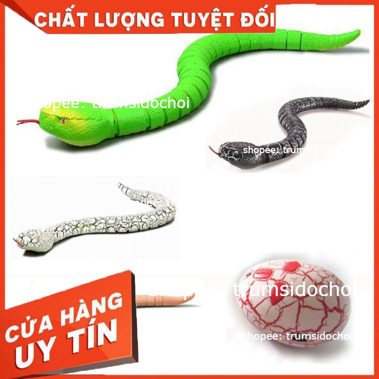 LOẠI ĐẸP-  Rắn điều khiển từ xa (Y NHƯ THẬT),cảm biến hồng ngoại -  điều khiển = trứng rắn