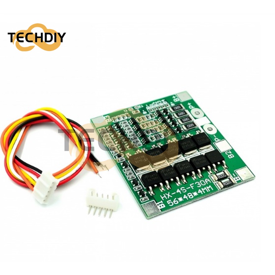 Bảng Mạch Bảo Vệ Pin Li-ion 3S 4S 25A 30A 40A 18650 BMS Dành Cho Động Cơ Khoan 11.1V 12.6V/14.8V 16.8V