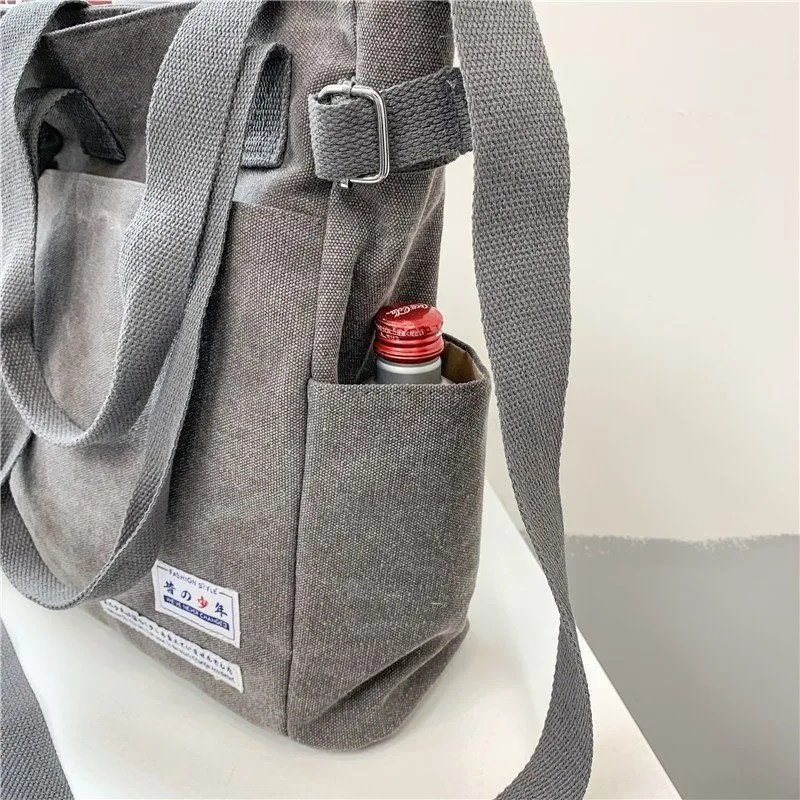 Túi canvas Đeo Chéo Phong Cách Nhật Bản tp183