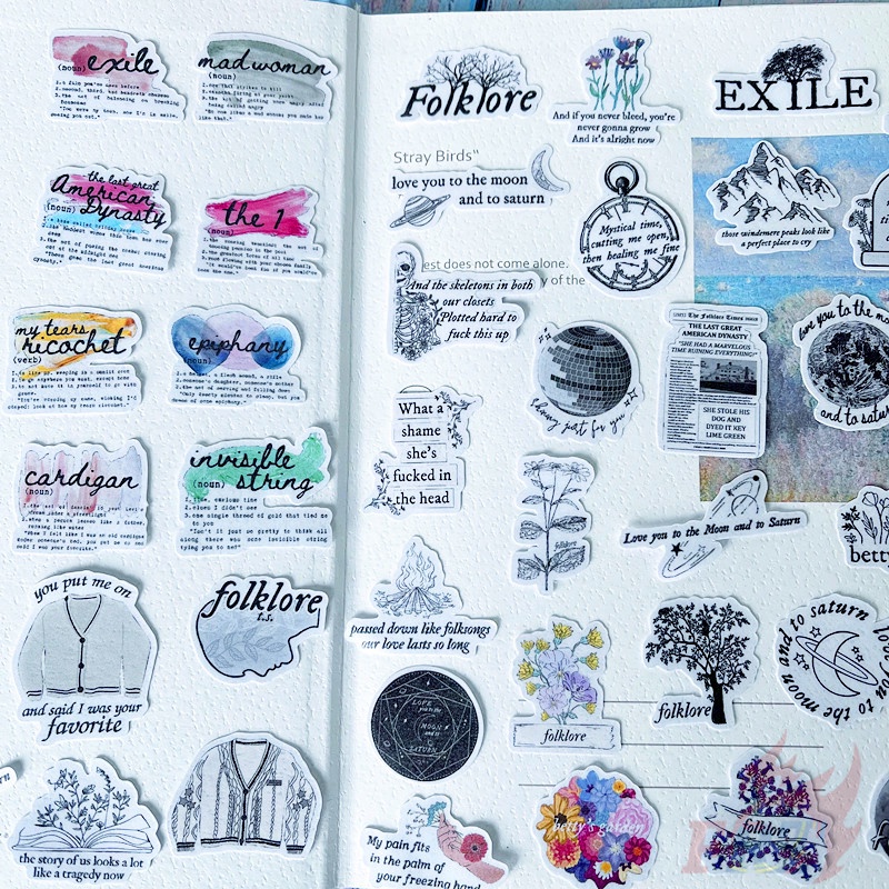 Bộ 40 miếng dán trang trí album ảnh taylor Swift Q-2 mini DIY