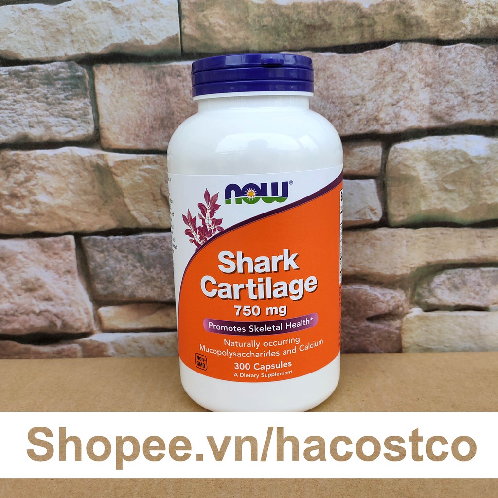 Viên Uống Sụn Vi Cá Mập Now Shark Cartilage 750mg- 300 Viên