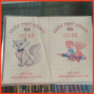 Giấy màu đề can 😍freeship😍 giấy thủ công có dính sẵn