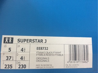 Giày Adidas Superstar Tem Vàng