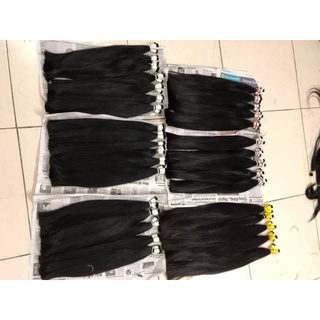 Tóc Nối Thật 55cm 100% Tự Nhiên – Siêu Mềm Mượt, Không Rối, Dài Đẹp