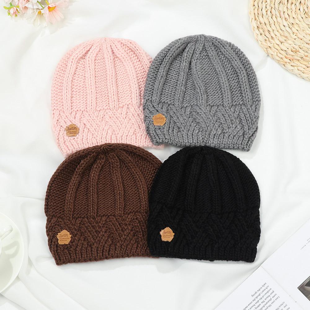 Mũ Len Dệt Kim Màu Trơn Thời Trang Thu Đông Dành Cho Nam Và Nữ