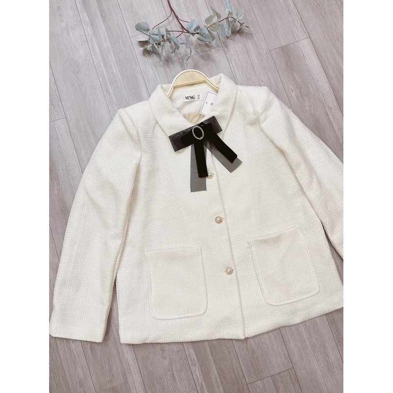 ÁO DẠ TRẮNG WEET CỔ NƠ CÚC | BigBuy360 - bigbuy360.vn