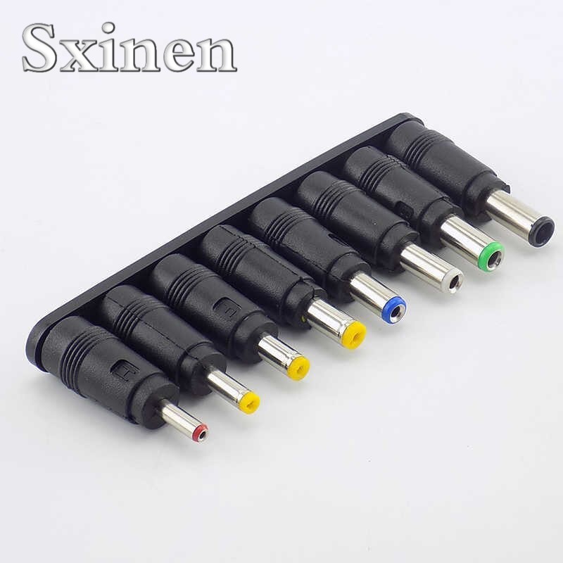 Set 8 Đầu Chuyển Đổi Ac Dc 5.5x 2.1 mm Sang 6.3 6.0 5.5 4.8 4.0 3.5mm 2.5 2.1 1.7 1.35mm Chuyên Dụng