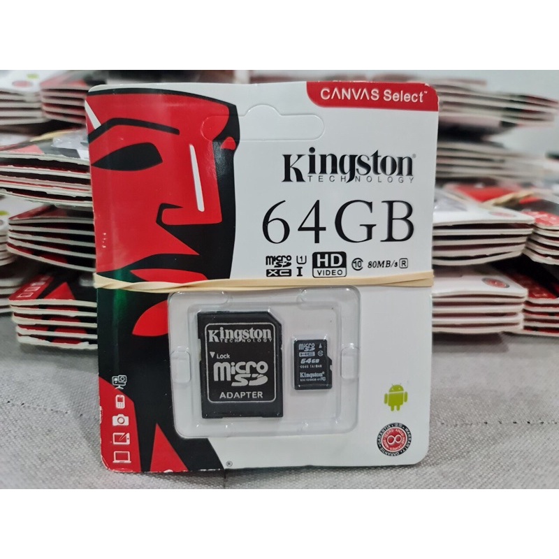 Thẻ nhớ Micro SD 64GB - Chỉ dùng cho điện thoại, máy tính, máy ảnh (KHÔNG dùng cho camera, Quay video)