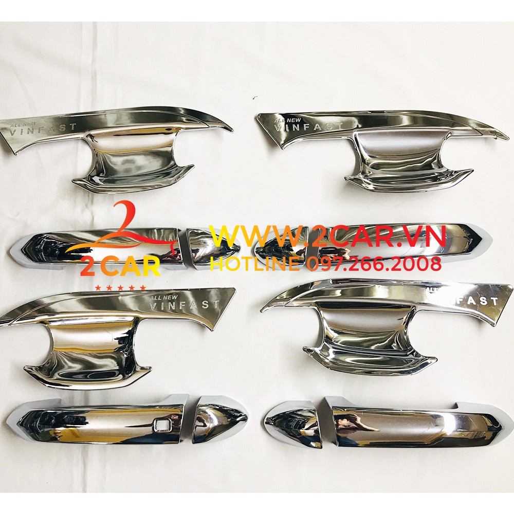 Ốp tay nắm, hõm cửa xe Vinfast Lux A 2019-2023 mạ crom cao cấp sáng bóng
