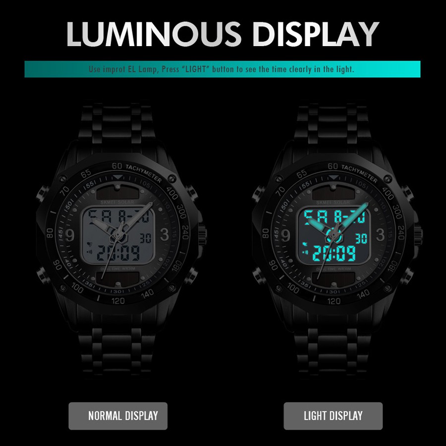 Đồng Hồ Quartz Điện Tử Đa Năng SKMIE Chất Liệu Thép Không Gỉ Sang Trọng