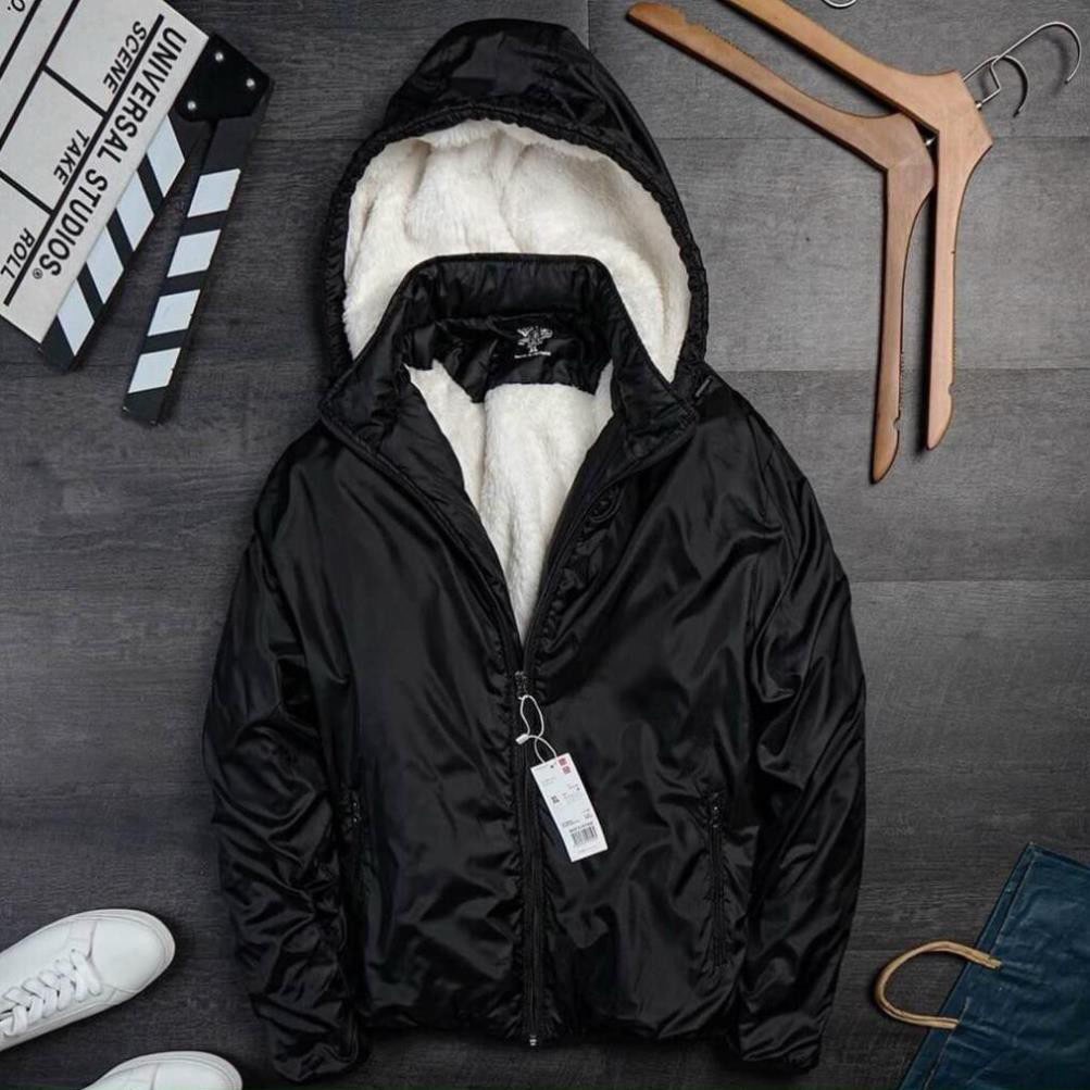 Áo Khoác Gió Nam Lót Lông Chống Nước 100% Cực Ấm MS26