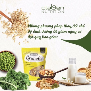 Combo Olaben Nutrition Granola 500gam-Chén muỗng gáo dừa