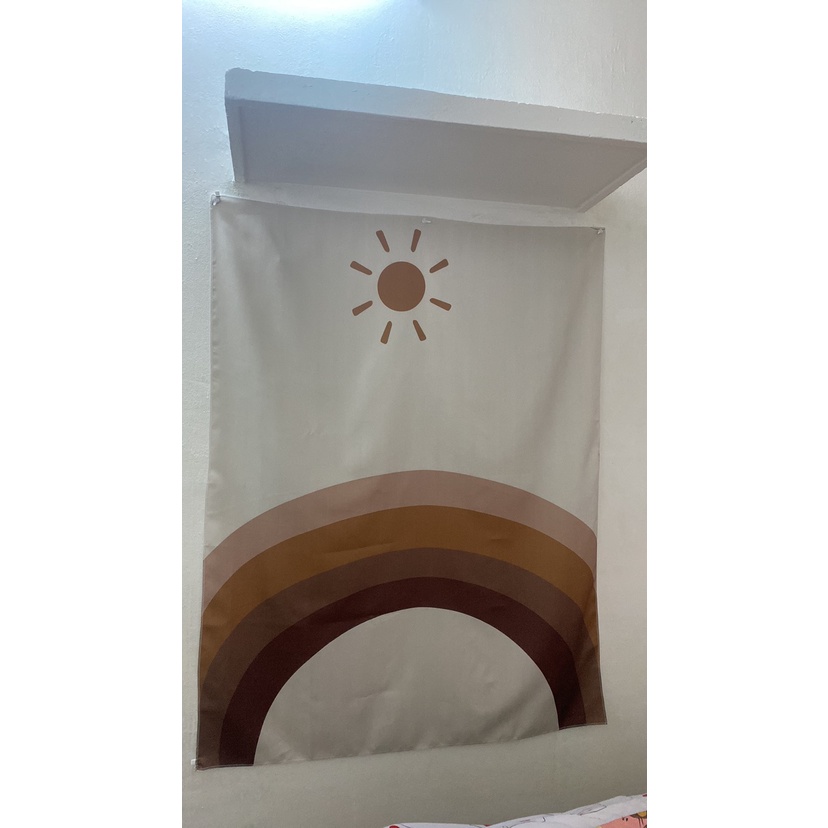 Thảm Vải Vintage Treo Tường Decor Phòng Ngủ ( 150x130cm tặng kèm móc treo)