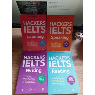Hacker ielts - khổ a4 - bìa màu - in đen trắng