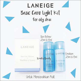 Bộ Dưỡng Da Laneige Basic Care Light Trial Kit 2 Món
