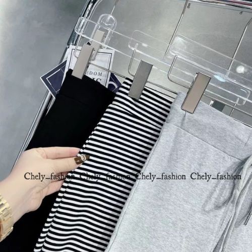 Quần ống loe nữ cạp chun lưng cao vải cotton thun co giãn ,quần ông bas nữ Chely_fashion
