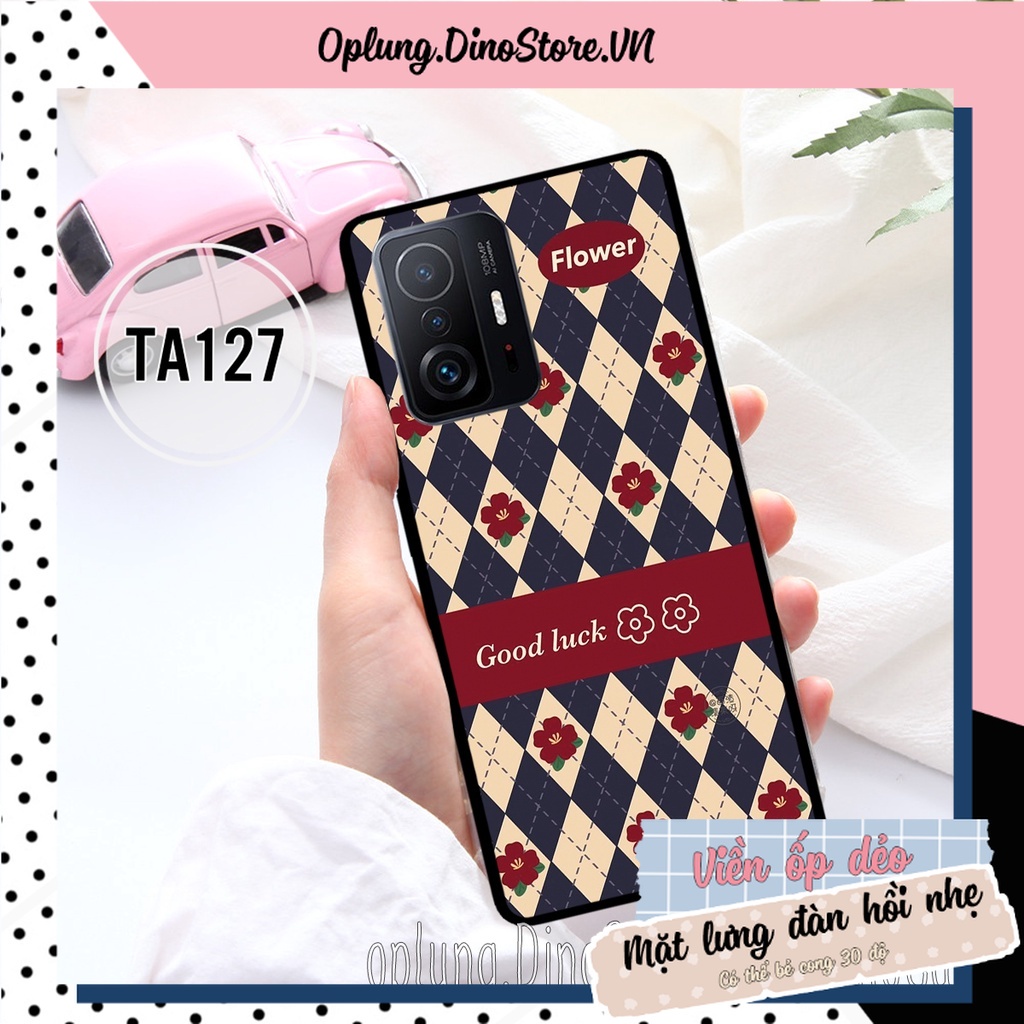 Ốp lưng Xiaomi Mi 11/Mi 11 Lite/Mi 11T/Mi 11T Pro in hình họa tiết kẻ Caro đen đỏ thời trang viền dẻo bảo vệ camera.