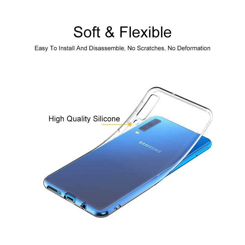 Ốp Điện Thoại Silicon Trong Suốt Siêu Mỏng Samsung Galaxy A9 A7 A8 A6 Plus 2018 A5 A3 A7 2016 2017 Ốp Lưng Mềm Tpu