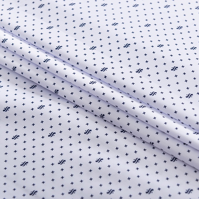 Áo Sơ Mi Nam Công Sở Trung Niên Anton Somianton Màu Trắng Ngắn Tay Chấm Bi Họa Tiết Vải Cotton Anton - Y808