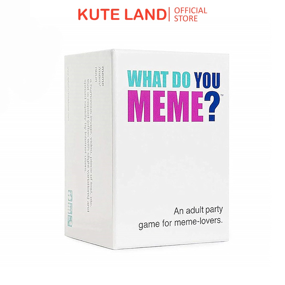 Bộ Bài What Do You Meme Drinking Game Trending Thế Giới 2022 Phiên Bản Tiếng Anh Dành Cho Bữa Tiệc Bạn Bè BG59-1