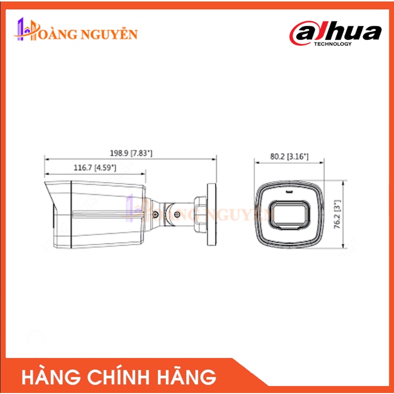 [NHÀ PHÂN PHỐI] Camera HDCVI 4.0MP Megapixel Dahua DH-HAC-HFW1400TLP-A-S2- Hàng Chính Hãng