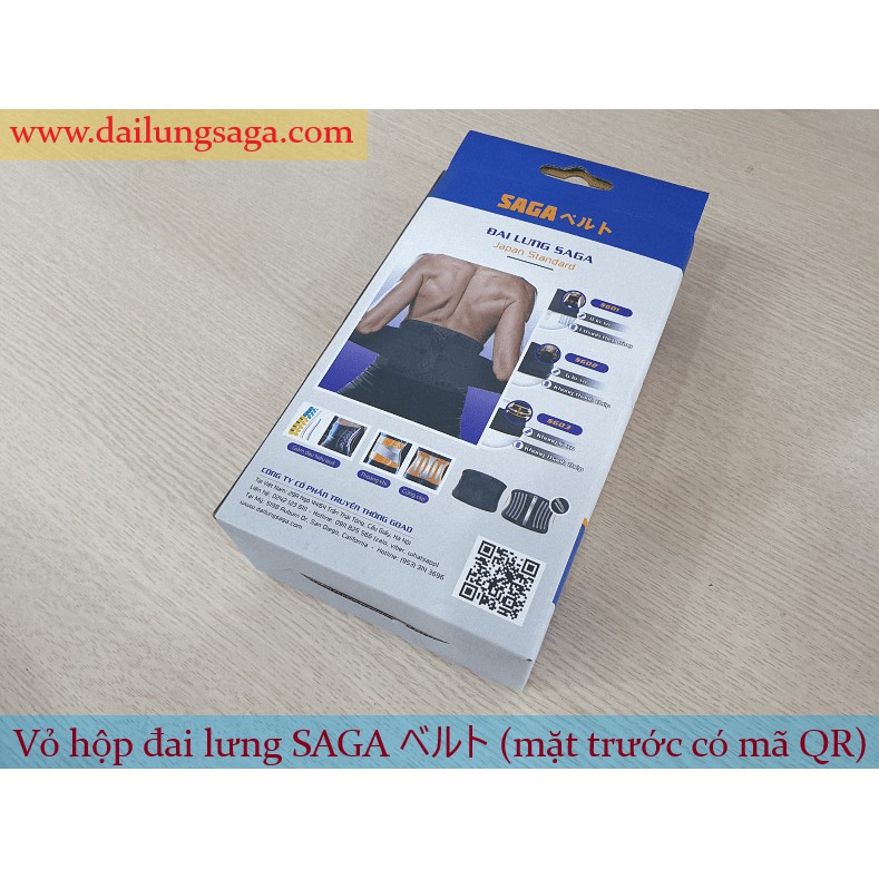 Đai lưng Nhật Bản SAGA SG01 8 lò xo - Số 1 Nhật Bản