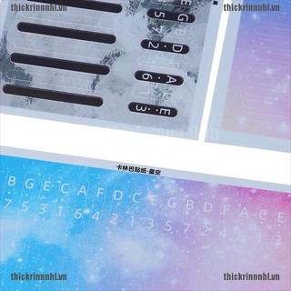 <Hot~new>Kalimba Scale Sticker Percussion Parts for Learner Musical Instrument Kit