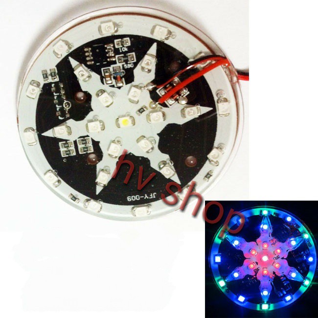 Led dan xe may Đèn Led Miếng Dán Xe Máy ĐƯỜNG KÍNH 6 CM