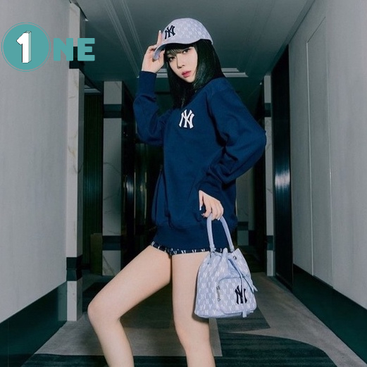 ( Chuẩn Hãng ) Túi Rút MLB NY Monogram Bucket Bag New York Yankees Full Tag Mac