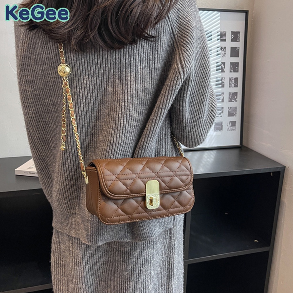 Túi Đeo Chéo Da PU Cao Cấp Phong Cách Cổ Điển Cho Nữ