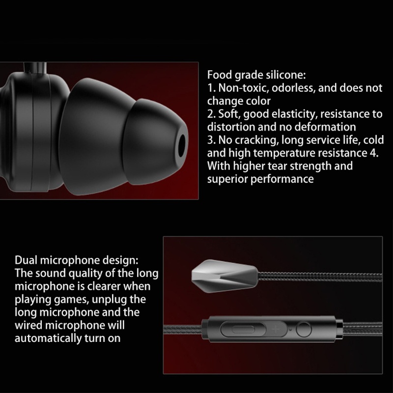 Tai Nghe Nhét Tai Bằng silicone Chống Rối Dành Cho Game Thủ