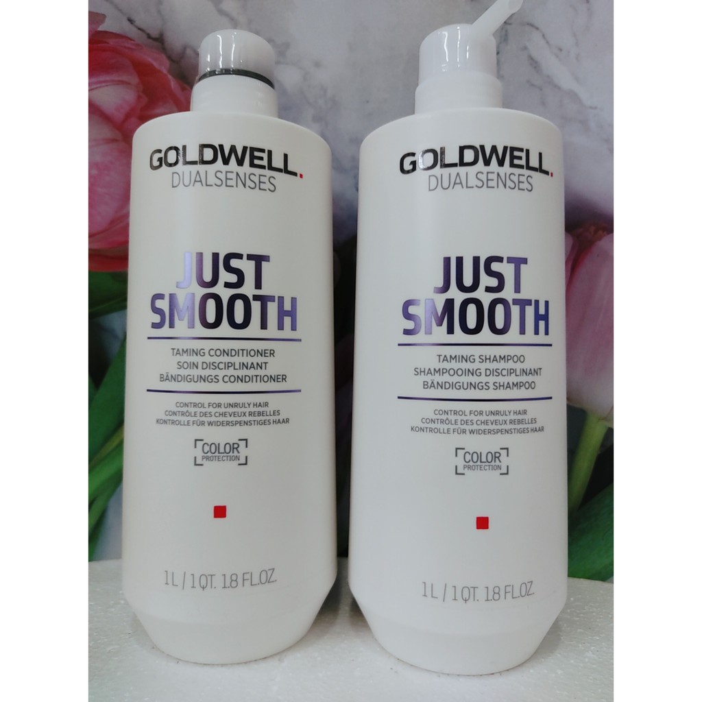 [HÀNG CAO CẤP] Dầu gôi, dầu xả Goldwell Just Smooth 1L- suôn nếp