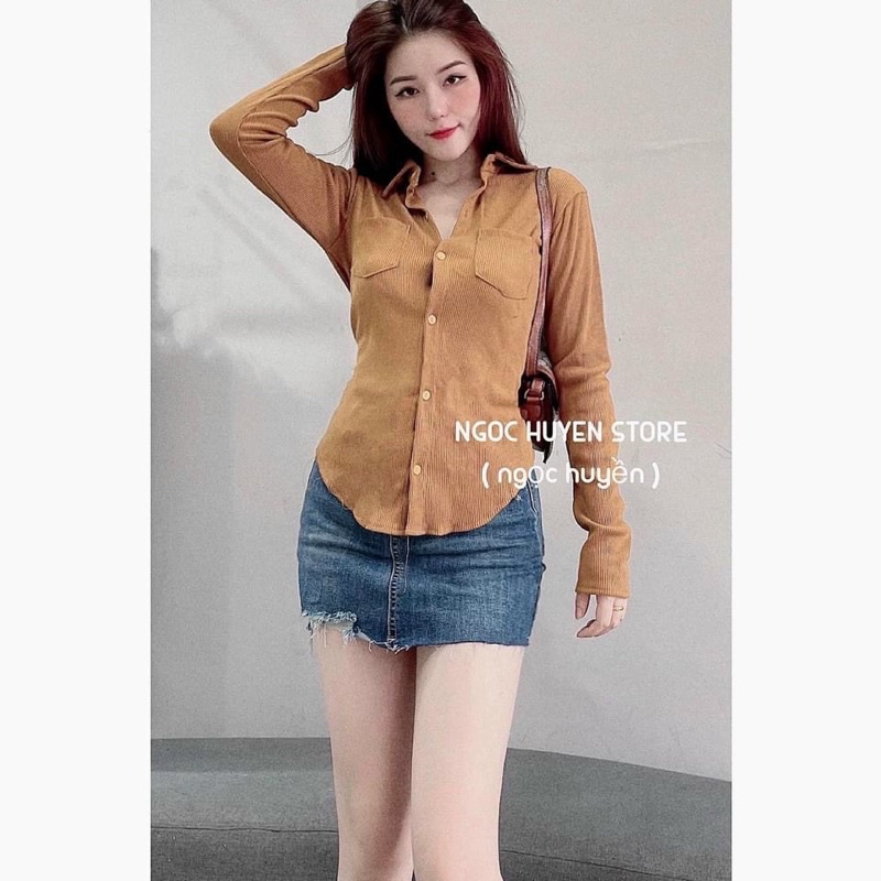 Áo gân tay dài-Dưới52kg-Carotshop