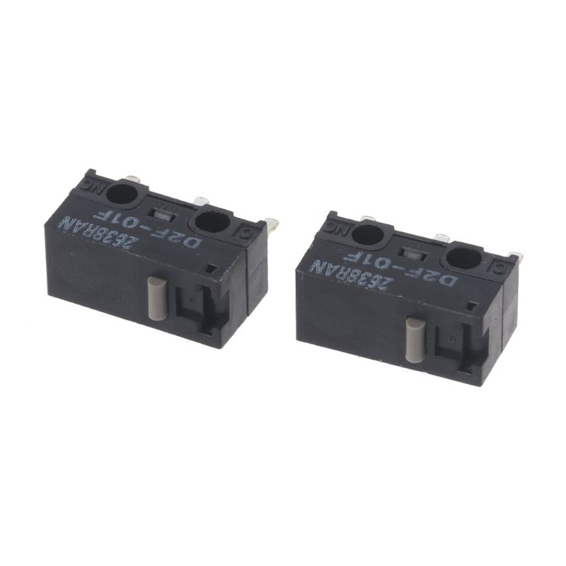 Set 2 Công Tắc Micro D2F-01FGray Bằng Hợp Kim Màu Vàng Họa Tiết Chấm Bi