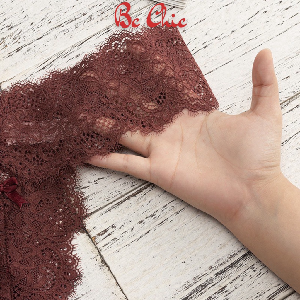 Quần Lót Nữ Lọt Khe Ren cao cấp mềm mại họa tiết gợi cảm quyến rũ mã Q410 BC_CHIC LINGERIE