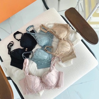 Áo lót nữ Unny dáng multy cao cấp họa tiết ren nơ , Áo ngực mút mỏng bảng to gen gọn ngực