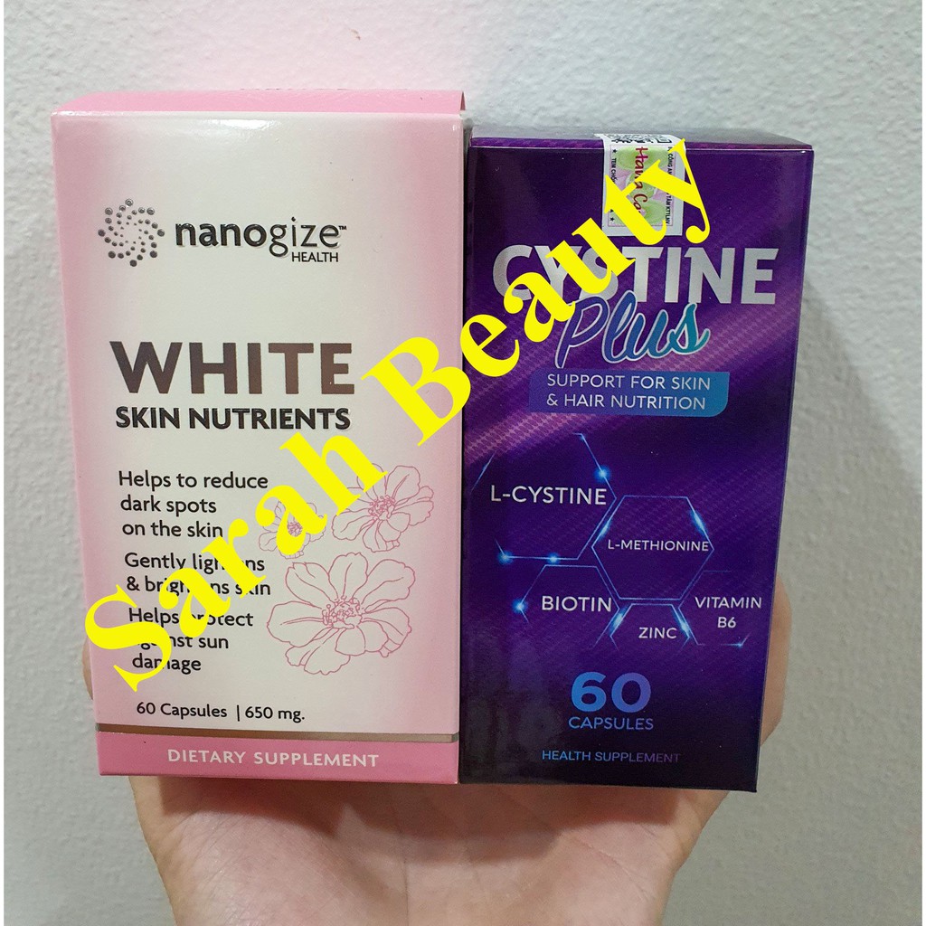 [Mã 55FMCGSALE giảm 8% đơn 500K] (Tặng quà đi kèm Date Xa)Trắng da nanogize Health White Skin Nutrients