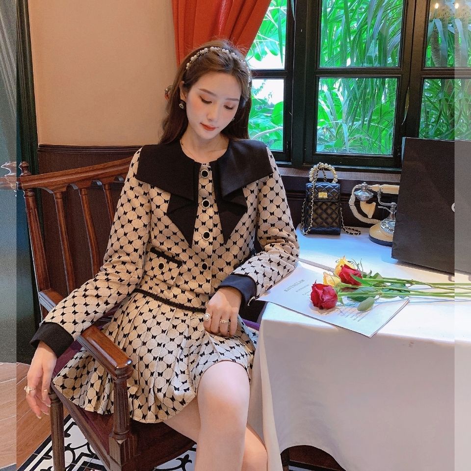 Bộ Áo Khoác Dài Tay + Chân Váy Thời Trang Mùa Thu Thanh Lịch Dành Cho Nữ | BigBuy360 - bigbuy360.vn