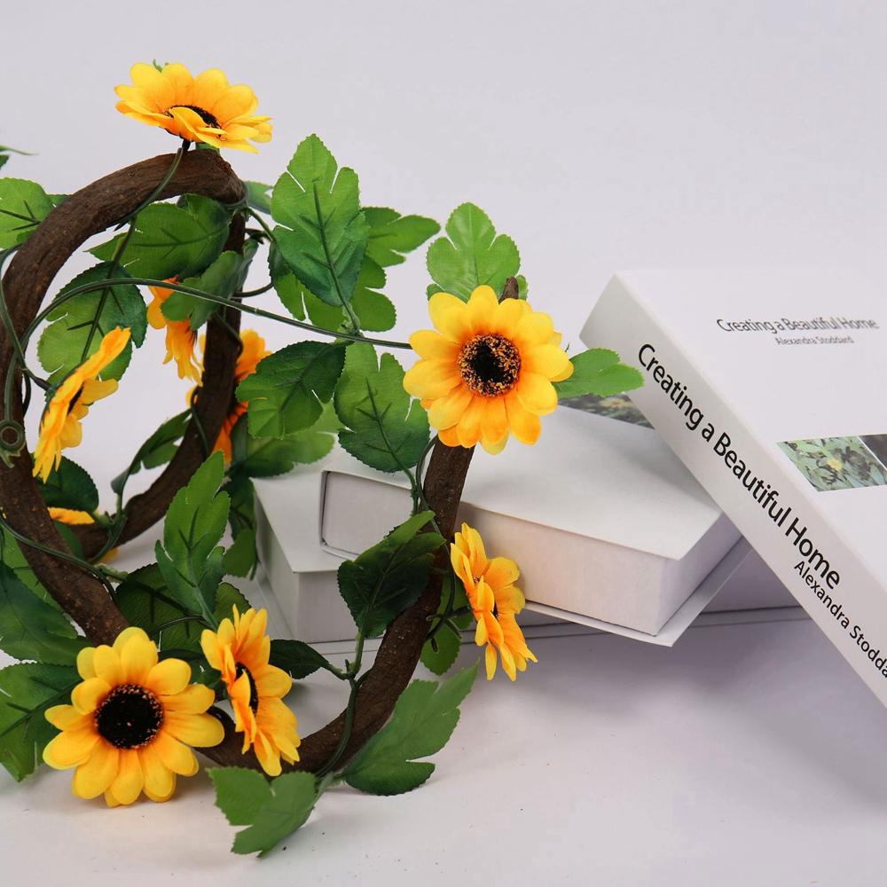 YEW Hoa Hướng Dương Giả 8cm Trang Trí Nhà Cửa