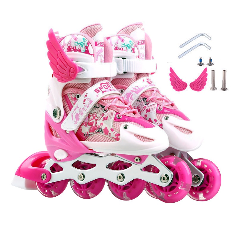Giày trượt patin bánh phát sáng trẻ em và người lớn