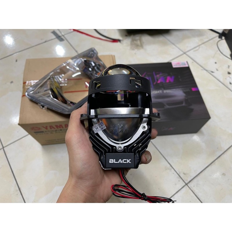 bi cầu led titan black GTR nhiệt màu 5000k bảo hành 12 tháng chính hãng GTR