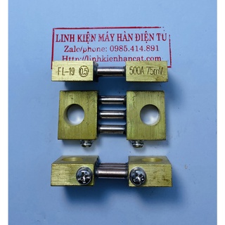 Shunt Đo Dòng Đồng 500A 75Mv
